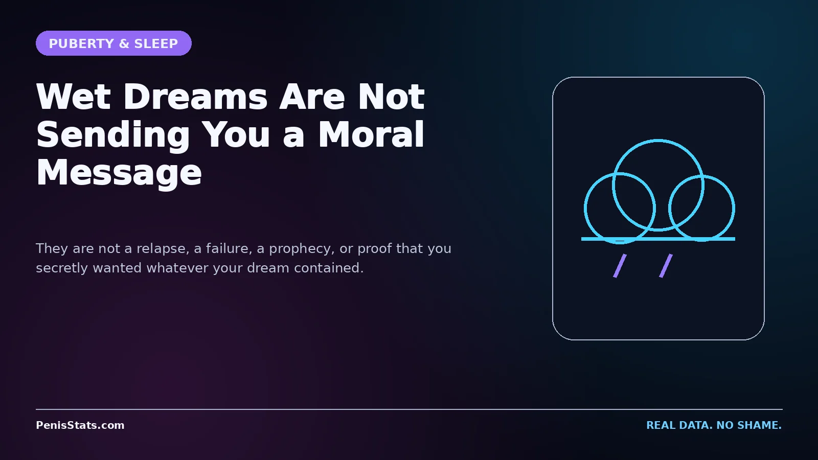 Editorial graphic for Wet Dreams Are Not Sending You a Moral Message